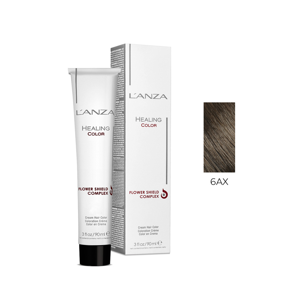 Крем-фарба для волосся LʼANZA Healing Hair Color Cream (Колір: 6AX Світлий екстрапопелястий коричневий) - 1